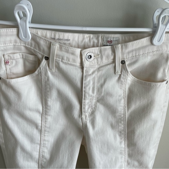 AG Adriano Goldschmied The Jody Crop High Rise Slim Flare Crop - White - Size 28 - Picture 7 of 14
